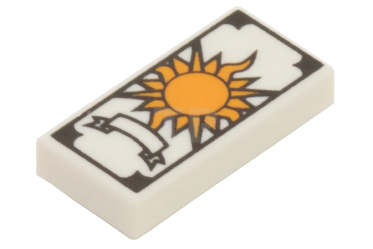 LEGO&reg; 6020245 - 3069pb0258 - Piastrelle 1 x 2 con motivo di carte dei Tarocchi