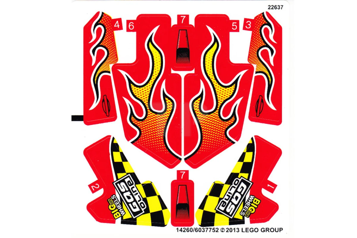 LEGO&reg; 6037752 - Sticker for Set 42005