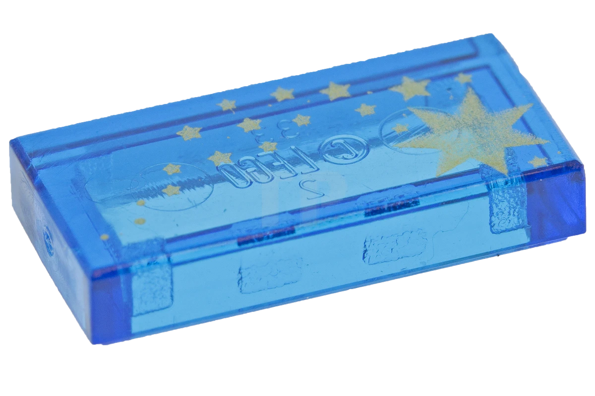 LEGO&reg; 4129911 - 3069px39 - Piastrelle 1 x 2 con motivo a stelle