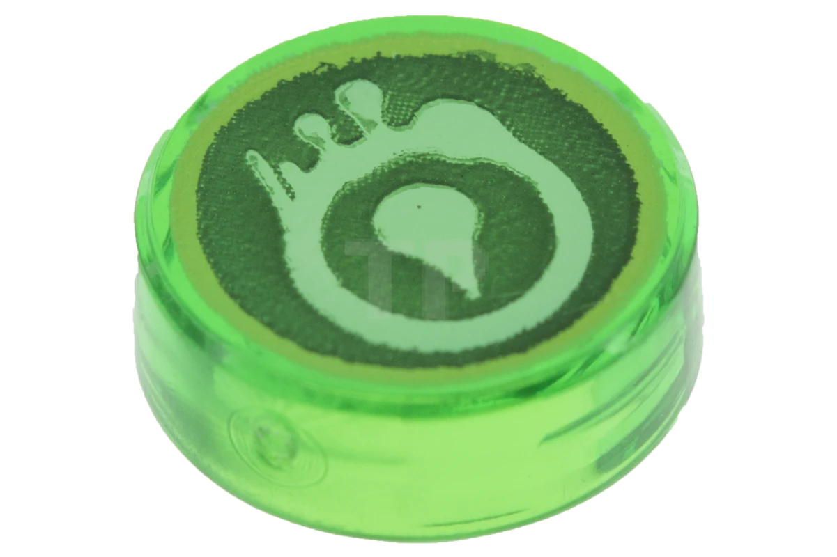 LEGO&reg; 98138pb001 - 4653403 - Tile 1 x 1 Round with Ninjago Venomari Pattern