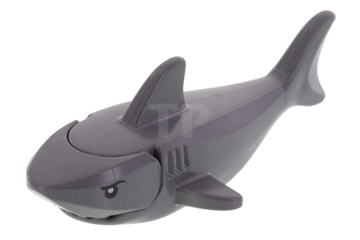 LEGO&reg; 14518c04pb01 -  - Shark with Gills and Black Eyes with White Pupils Pattern (Complete Assembly)