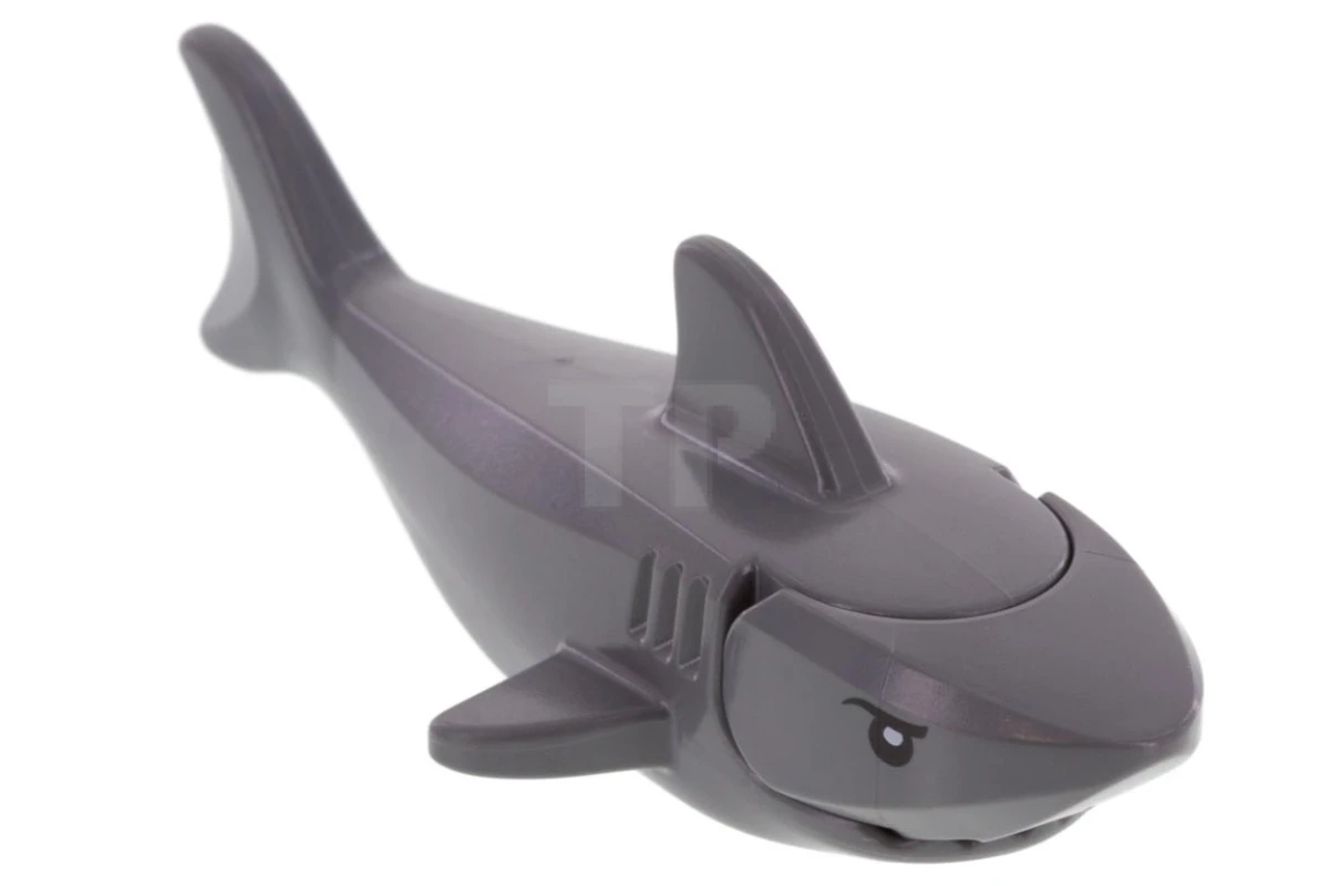 LEGO&reg; 14518c04pb01 -  - Shark with Gills and Black Eyes with White Pupils Pattern (Complete Assembly)