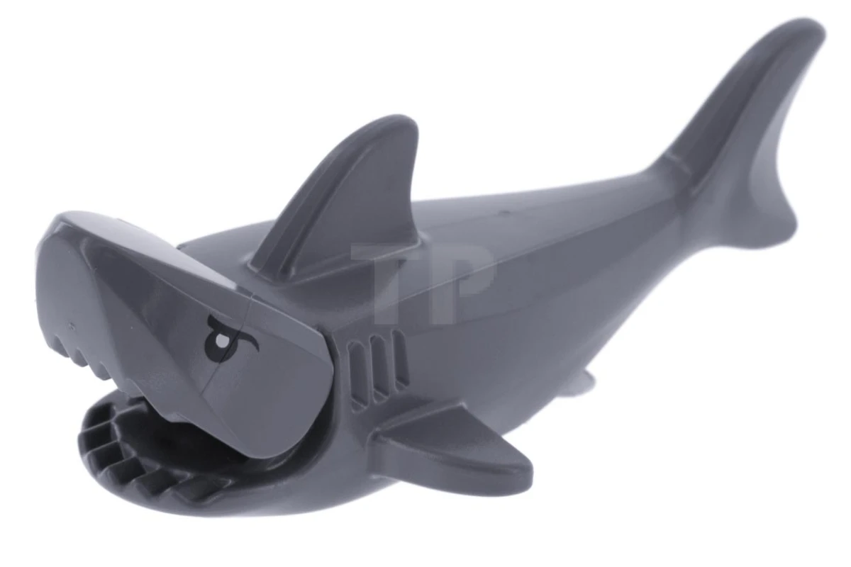 LEGO&reg; 14518c04pb01 -  - Shark with Gills and Black Eyes with White Pupils Pattern (Complete Assembly)