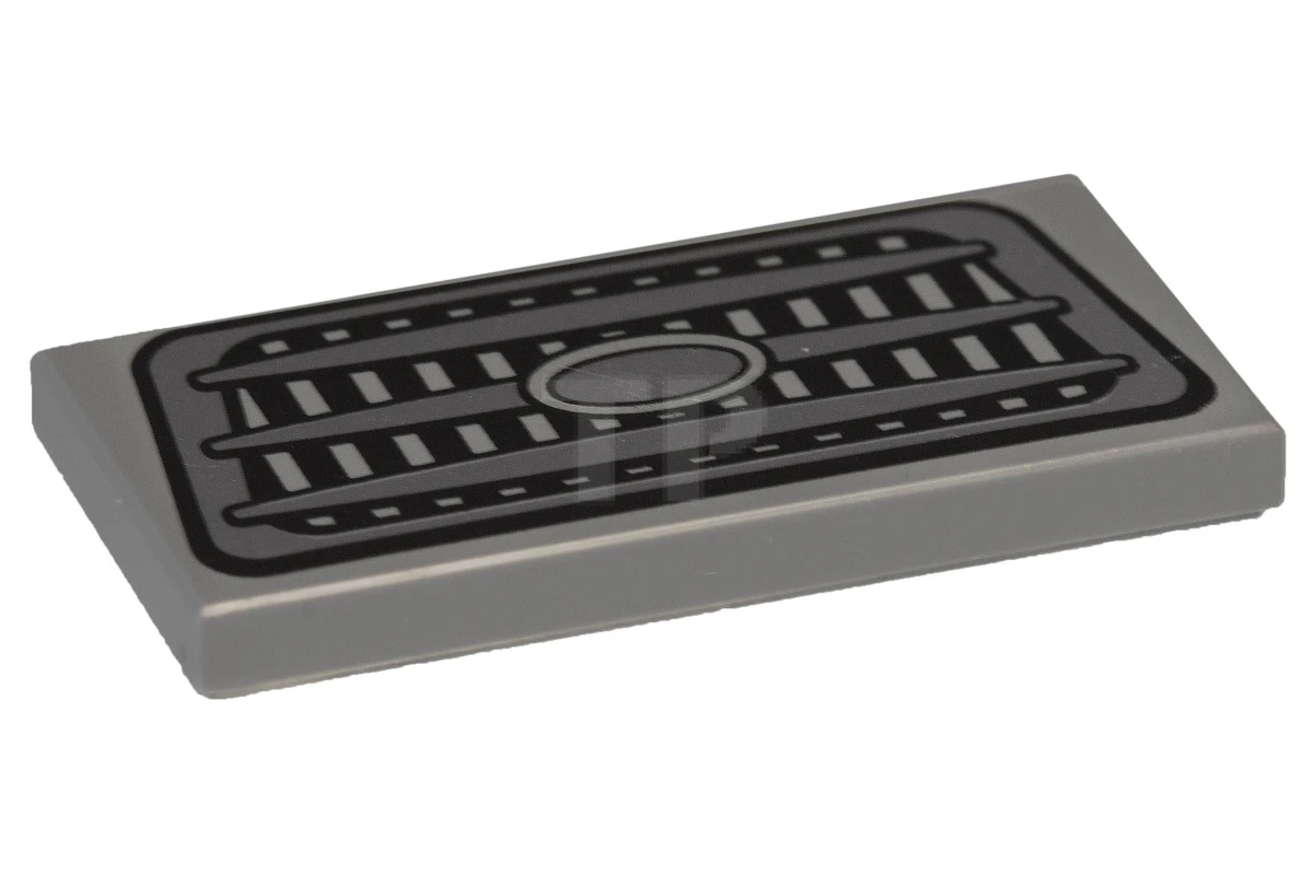 LEGO&reg; 87079pb0214 - 6102891 - Tile 2 x 4 with Car Grille Pattern