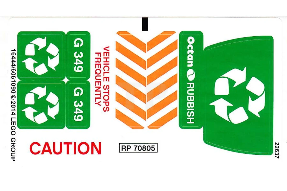 LEGO&reg; 6061090 - Sticker for Set 70805