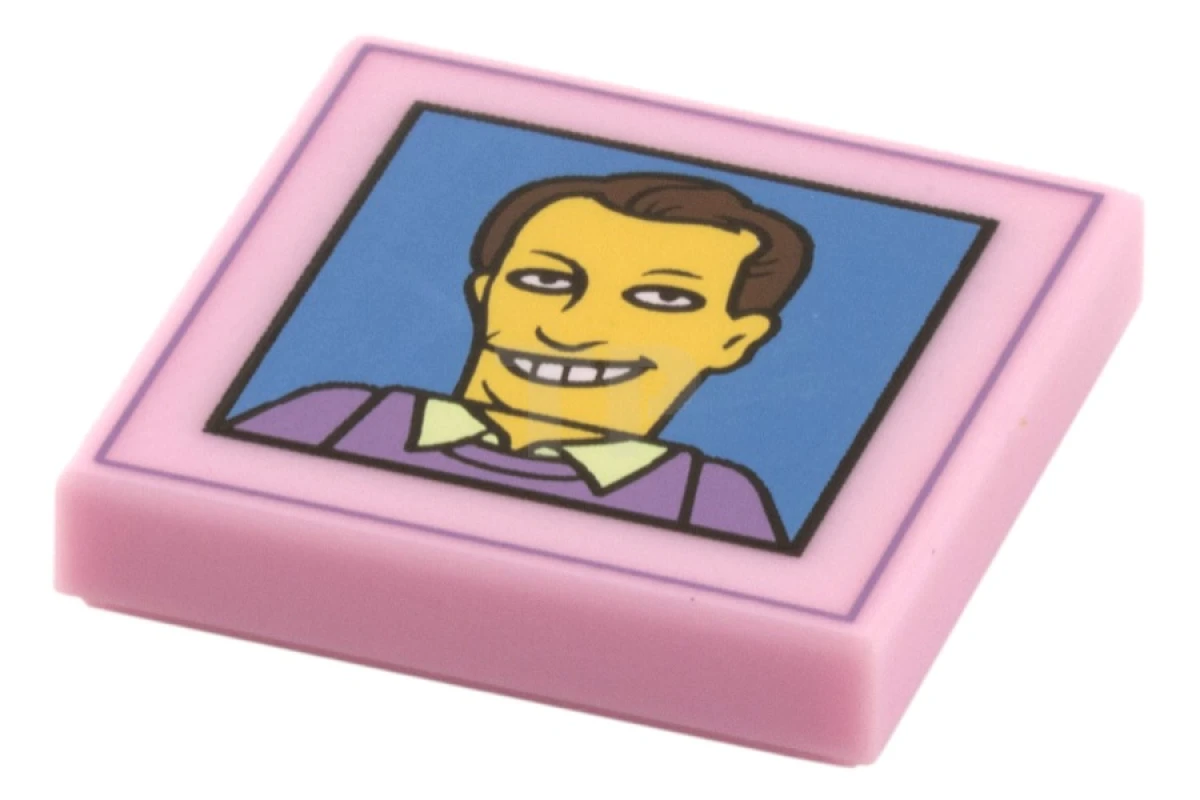 LEGO&reg; 6109316 - 3068pb0925 - Tile 2 x 2 with Simpsons Male Character Photograph Pattern