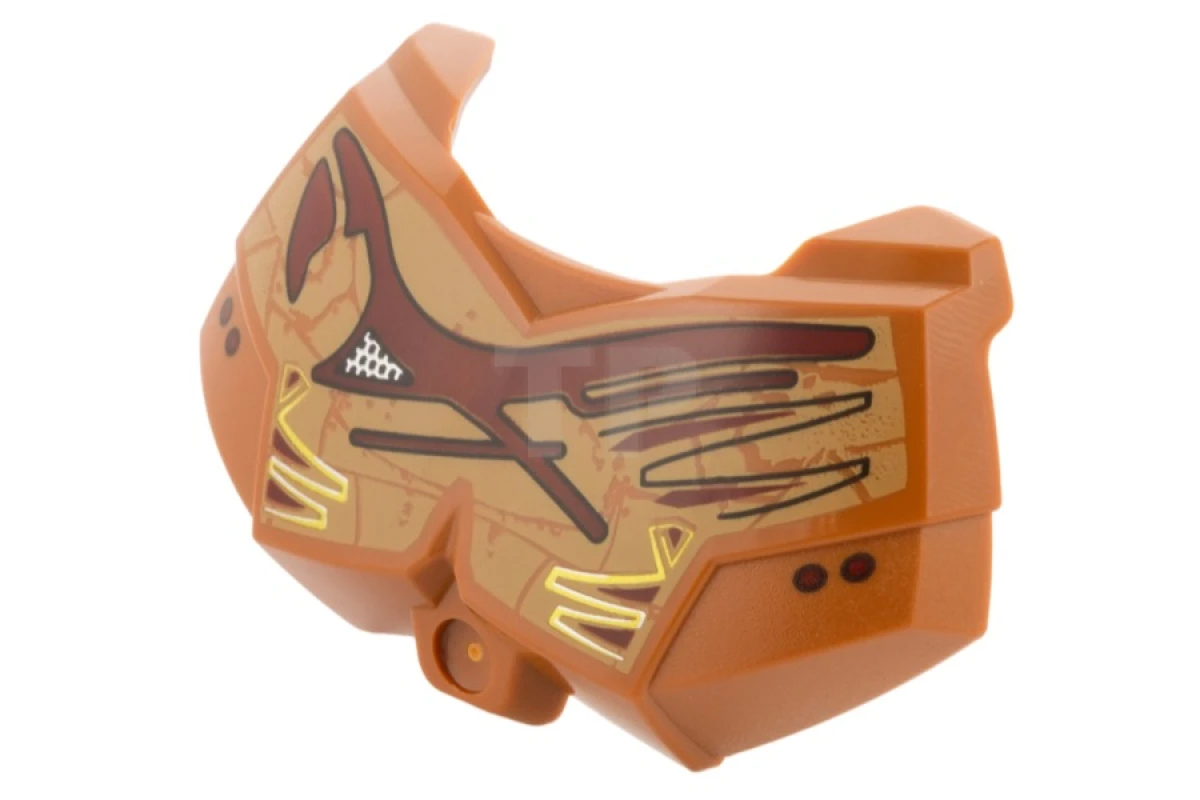 LEGO&reg; 6104414 - 98603pb013 - Hero Factory Chest Armor Small with Tan and Reddish Brown Pattern