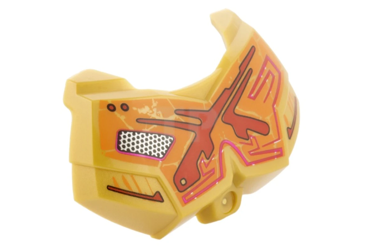 LEGO&reg; 98603pb016 - 6101929 - Hero Factory Chest Armor Small with Red and Orange Pattern