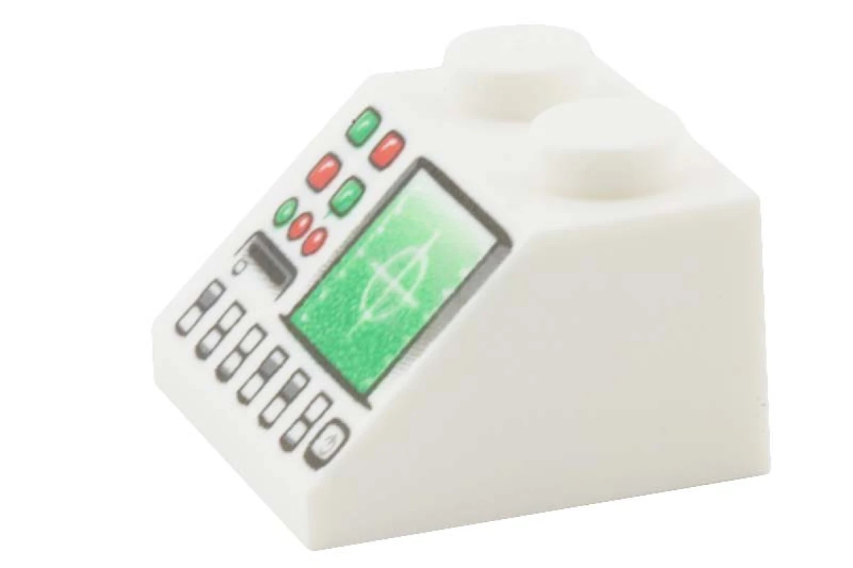 LEGO&reg; 4195659 - 3039pb041 - Pendenza 2 x 2 - 45° con modello di schermo radar