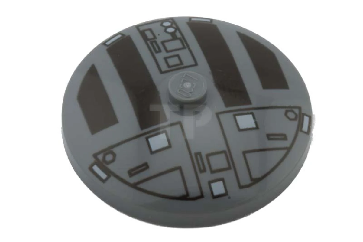 LEGO&reg; 4542571 - 3960px4 - Schüssel 4 x 4 umgedreht mit TIE-Schraffur-Muster