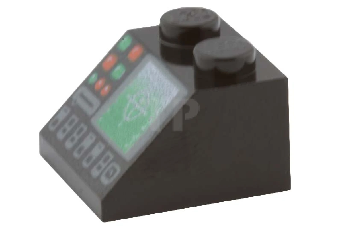 LEGO&reg; 4295400 - 3039pb041 - Pente 2 x 2 - 45° avec motif d'écran radar.