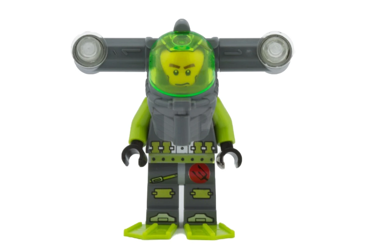 LEGO&reg; atl010 Atlantis Duiker 1 - Axel - Met horizontale lampen