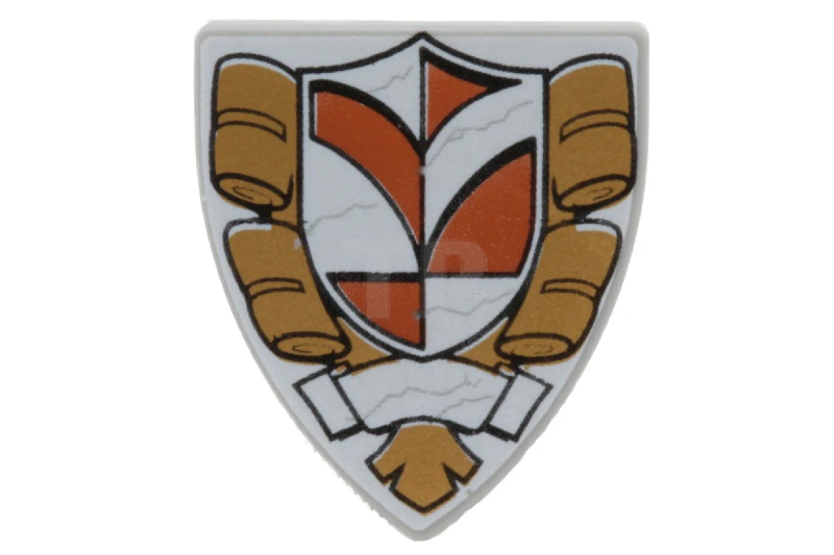 LEGO&reg; 6022325 - 3846pb033 - Shield Triangular with Town Hall Pattern