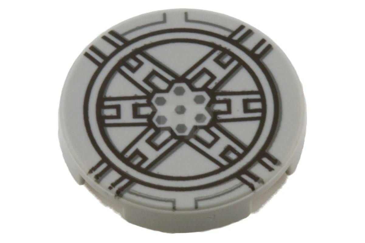 LEGO&reg; 4656682 - 4150pb086 - Tile, Round 2 x 2 with SW TIE Fighter Pattern and Bottom X