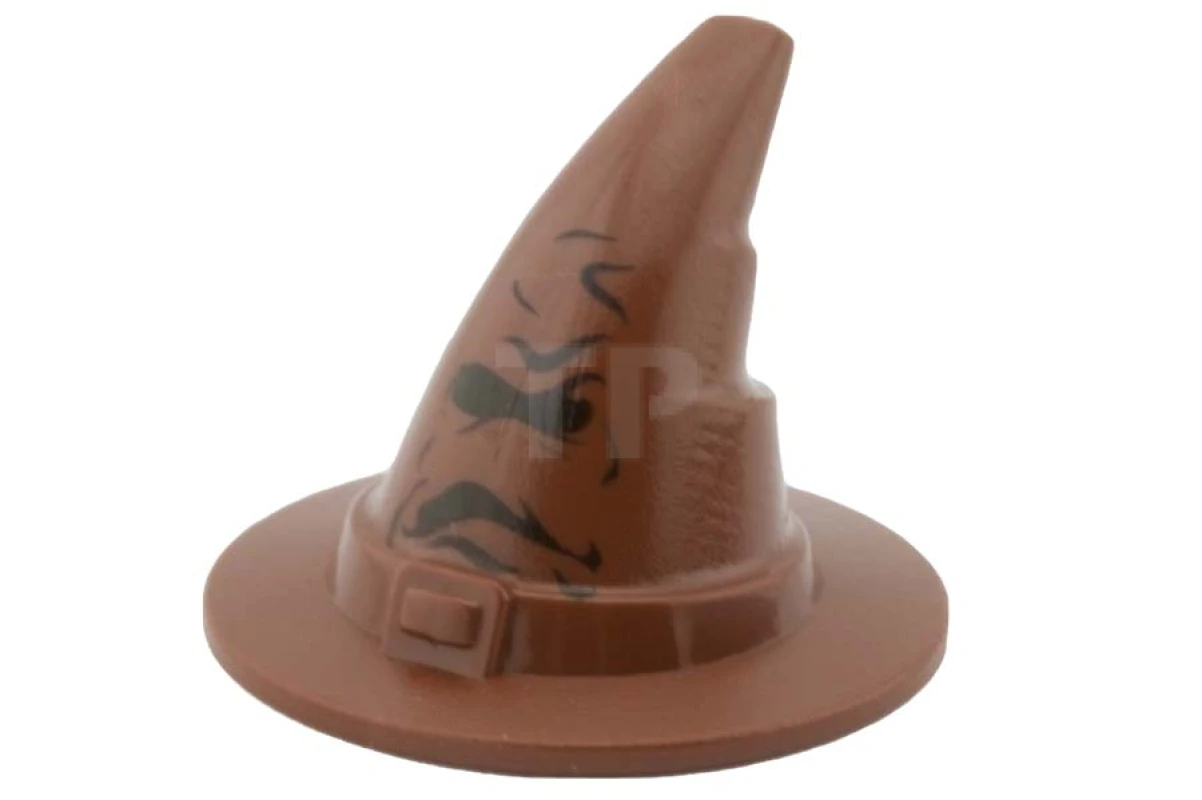 LEGO&reg; 4611993 - 6131pb05 - Minifig, Headgear Hat, Wizards with Black HP Sorting Hat Pattern
