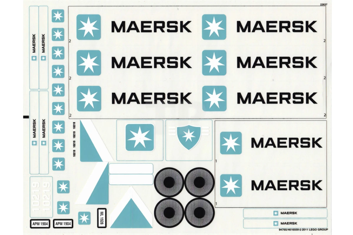 LEGO&reg; 4616559 - Sticker for Set 10219