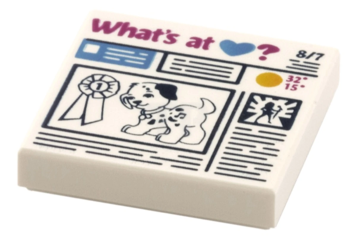 LEGO&reg; 6115167 - 3068pb0933 - Tile 2 x 2 with Newspaper 