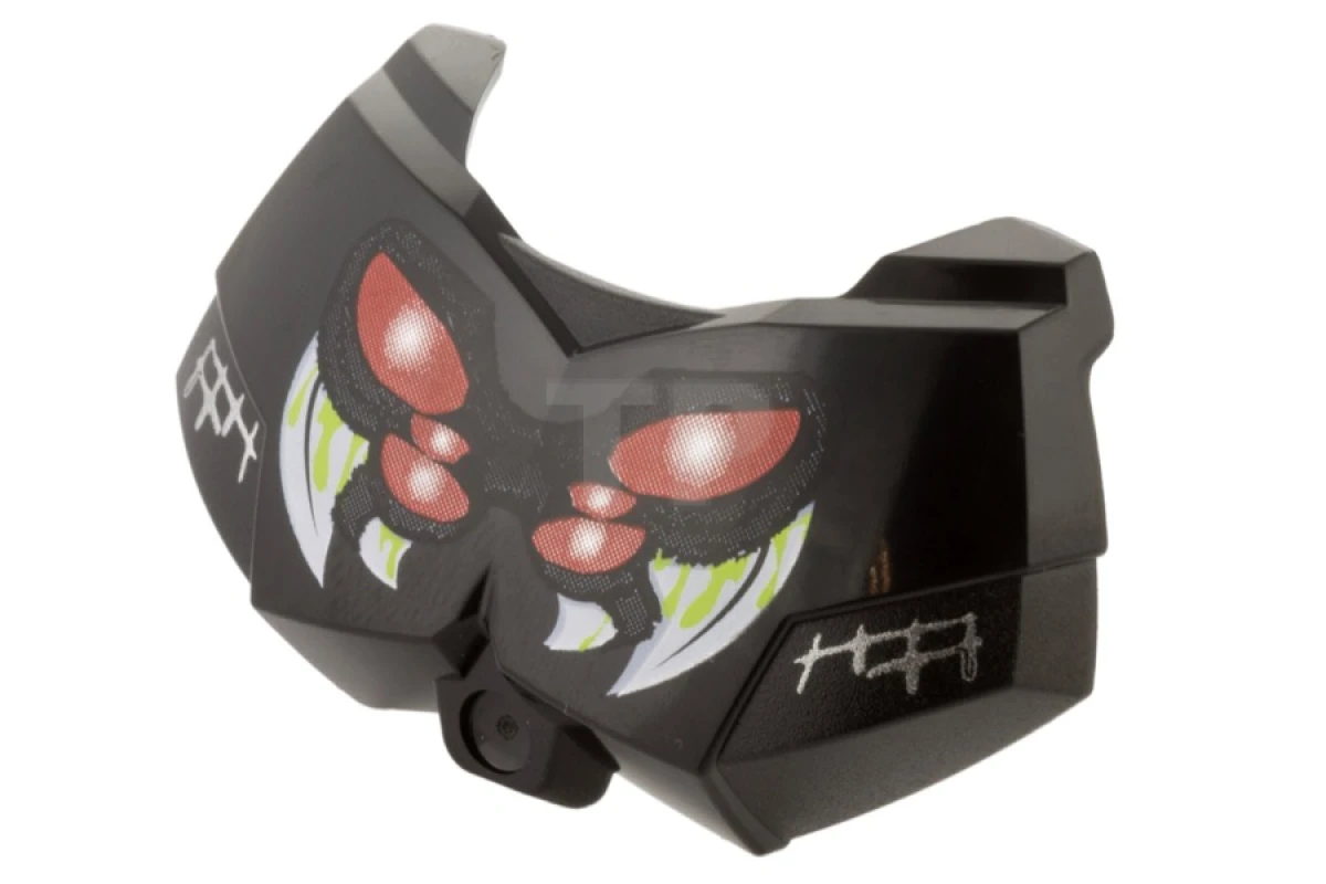 LEGO&reg; 98603pb011 - 6104404 - Hero Factory Chest Armor Small with Red Spider Eyes and White Fangs Pattern