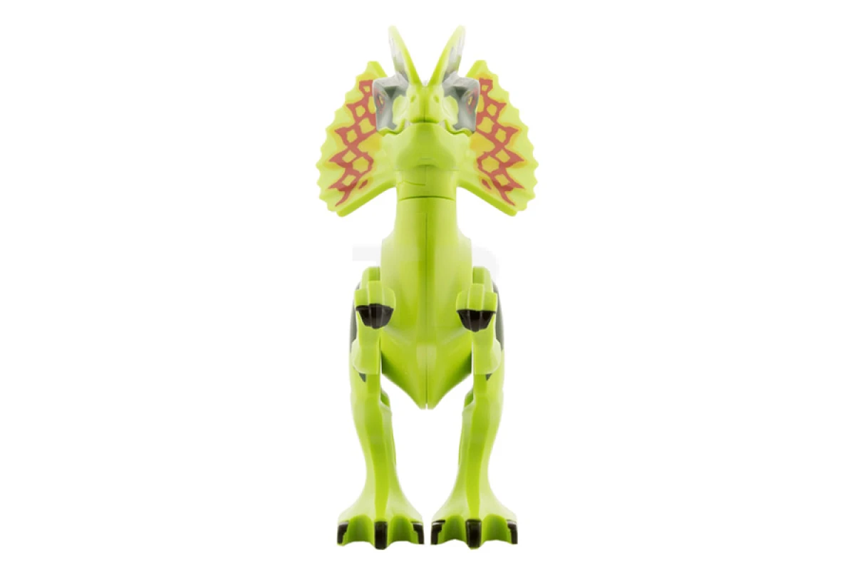 LEGO&reg;  - Dilo01 - Dino Dilophosaurus avec dos vert foncé - Assemblage complet