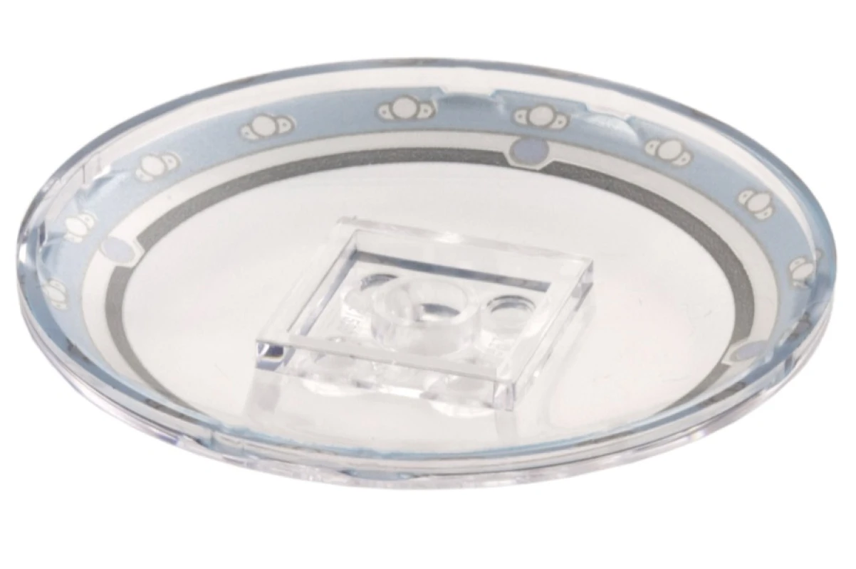 LEGO&reg; 6117526 - 44375bpb03 - Plato 6 x 6 Invertido (Radar) con diseño de bordes