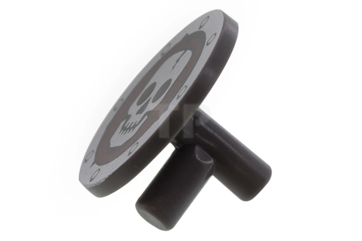 LEGO&reg; 4506836 - 59231pb01 - Schild rund mit Totenkopf-Muster