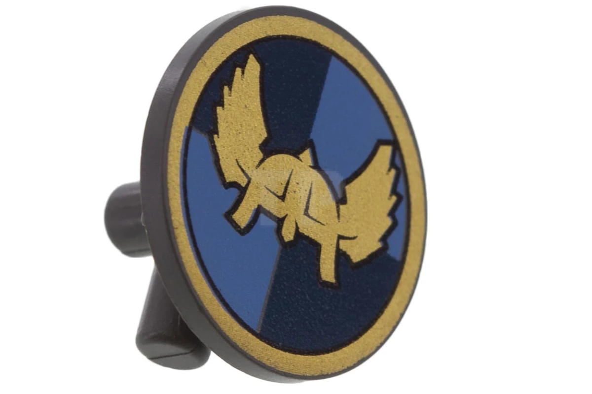 LEGO&reg; 4519649 - 59231pb02 - Schild rund mit geflügeltem Helm-Muster