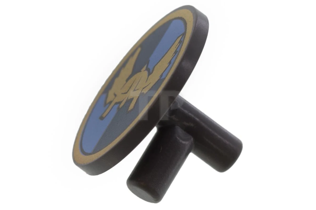 LEGO&reg; 4519649 - 59231pb02 - Schild rund mit geflügeltem Helm-Muster