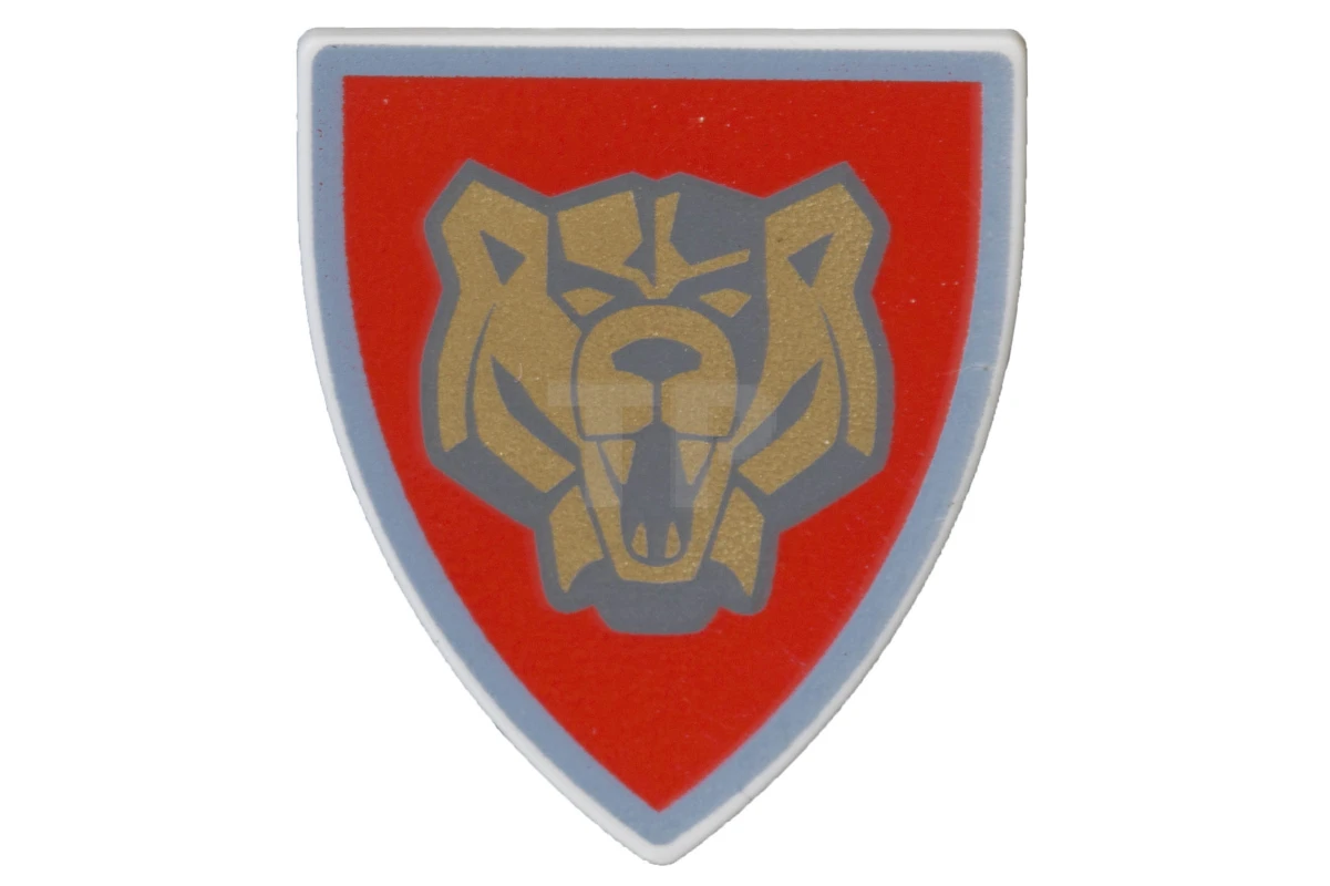 LEGO&reg; 4265876 - 3846pb016 - Shield Triangular with Santis Bear Pattern