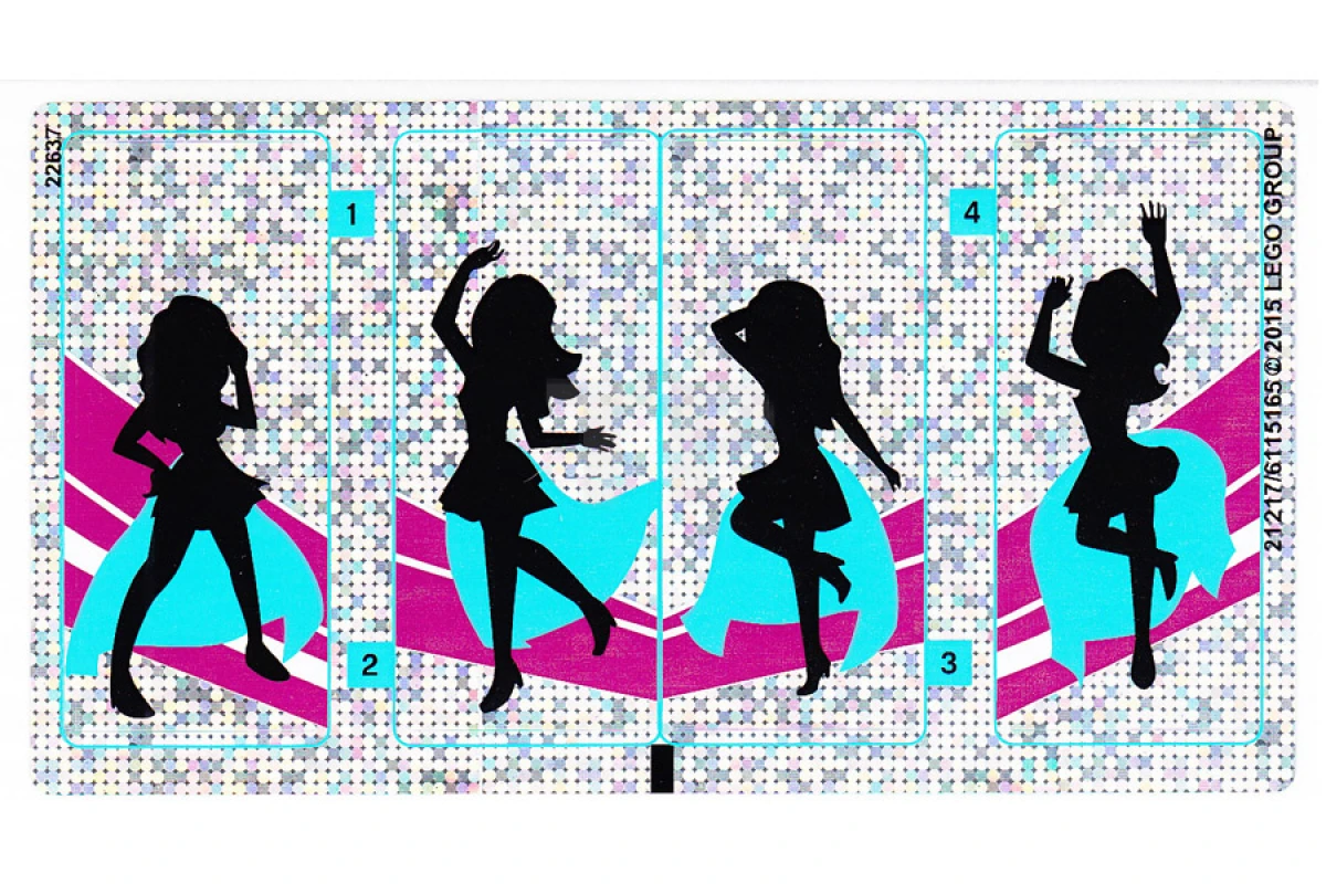 LEGO&reg; 6115165 - Adesivo per il set 41105 - Foglio 1