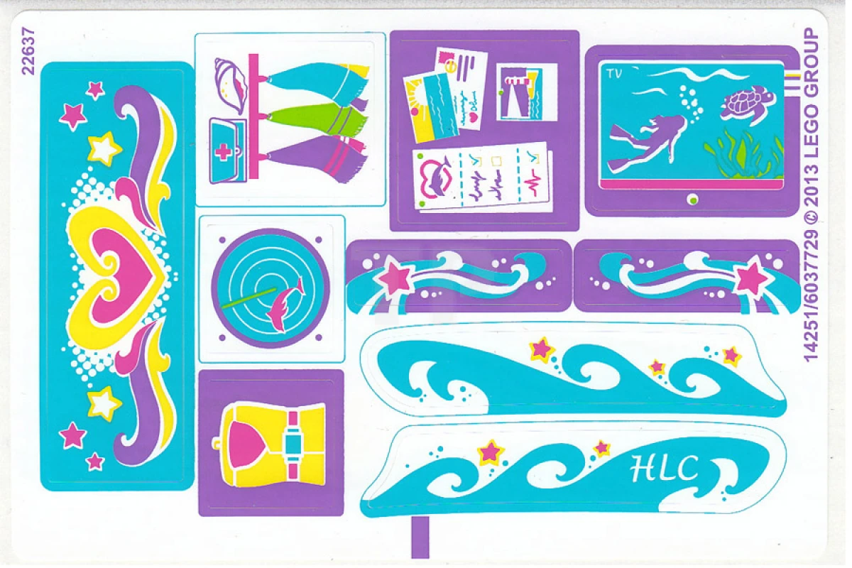 LEGO&reg; 6037729 - Sticker for Set 41015