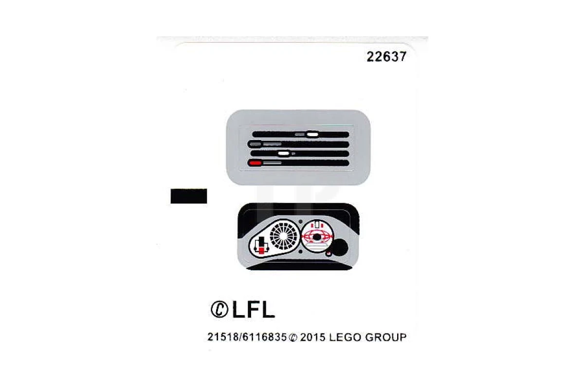 LEGO&reg;  - Aufkleber für Set 75091