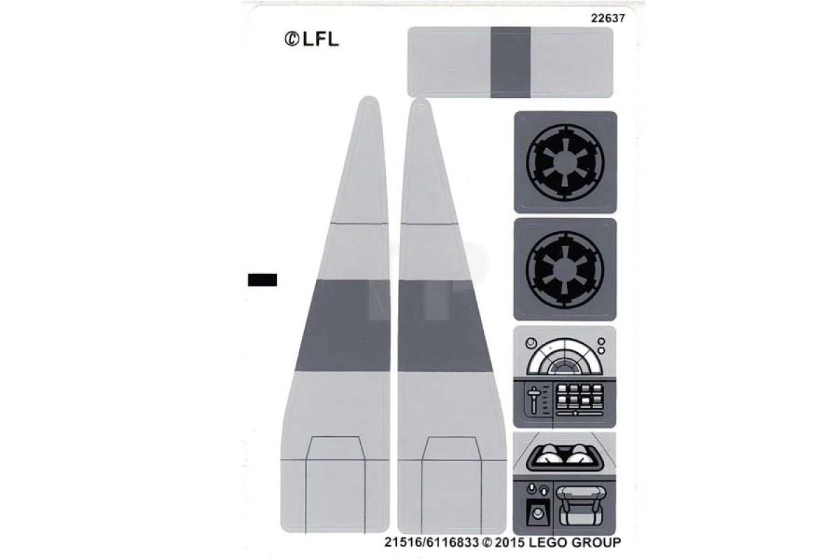 LEGO&reg; 6116834 - Sticker for Set 75106