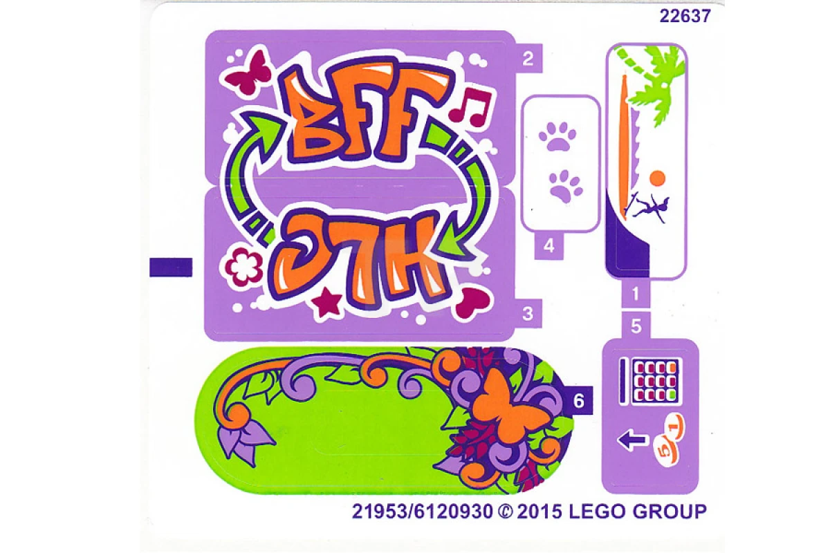 LEGO&reg; 6120930 - Aufkleber für Set 41099