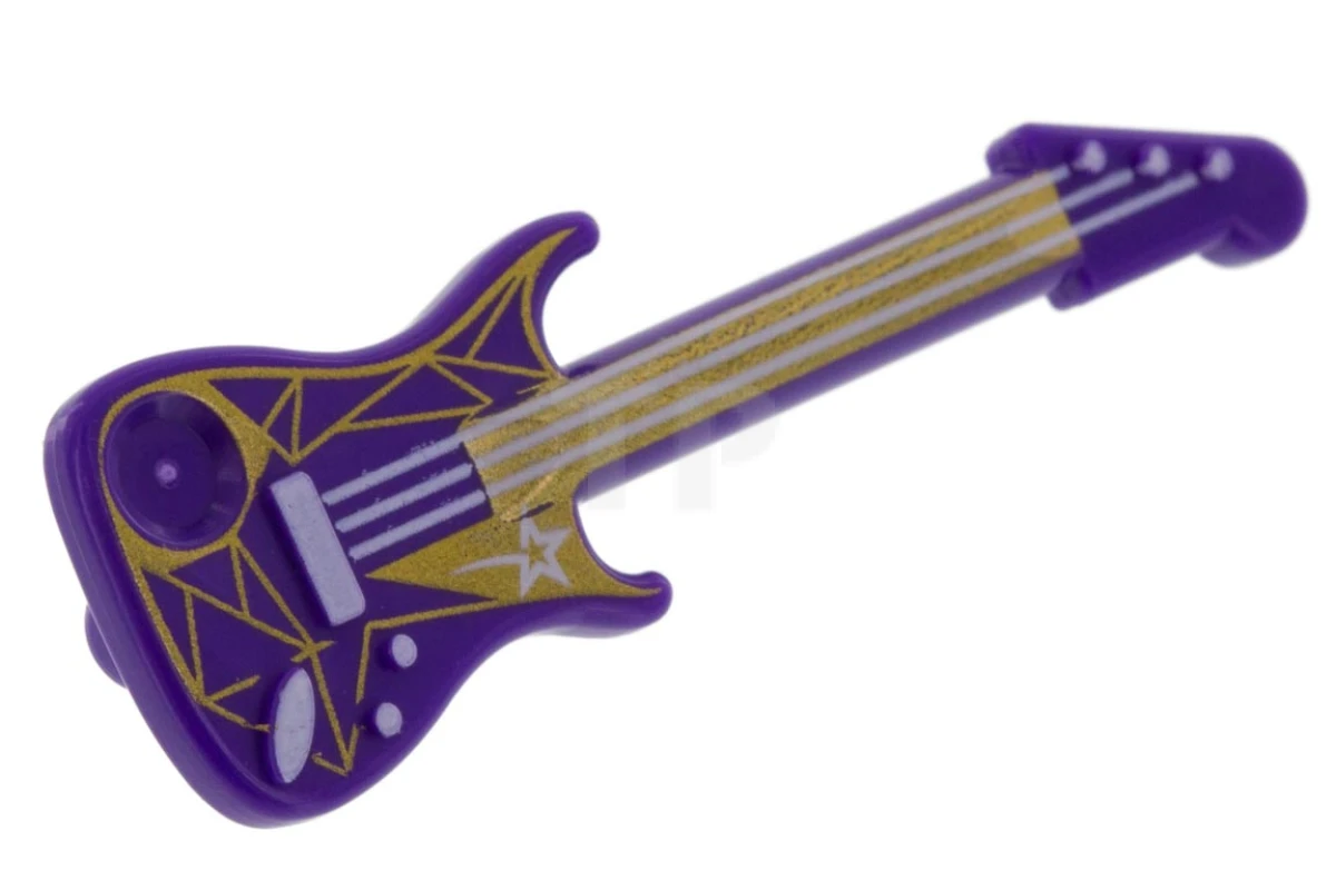 LEGO&reg; 6114319 - 11640pb02 - Electric Guitar with Star and Geometric Pattern