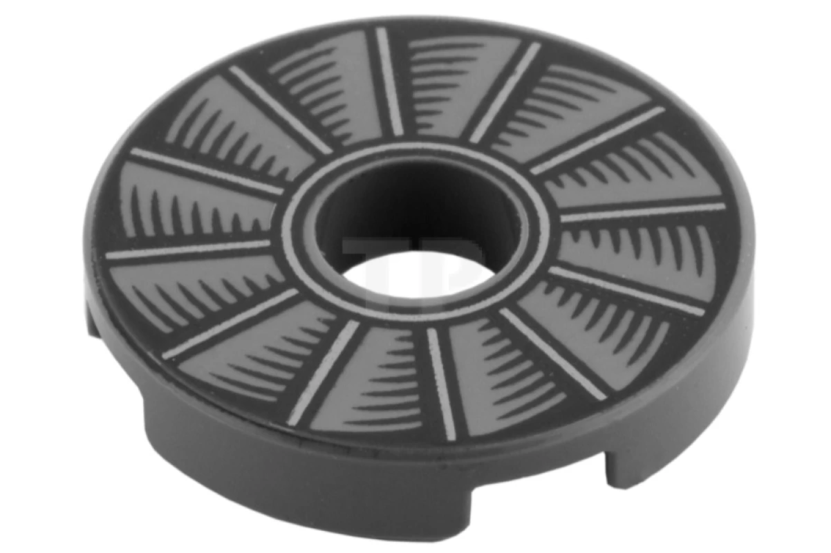 LEGO&reg; 6117346 - 15535pb01 - Fliese 2 x 2 Rund mit Bohrung und Rotorblattmuster