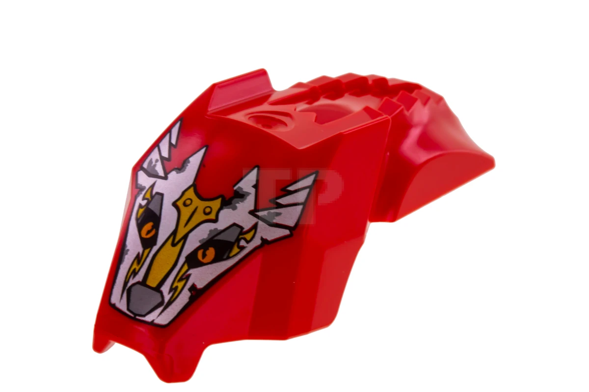 LEGO&reg; 6070541 - 15096pb01 - Carénage de volant d'inertie en forme de loup avec motif Worriz