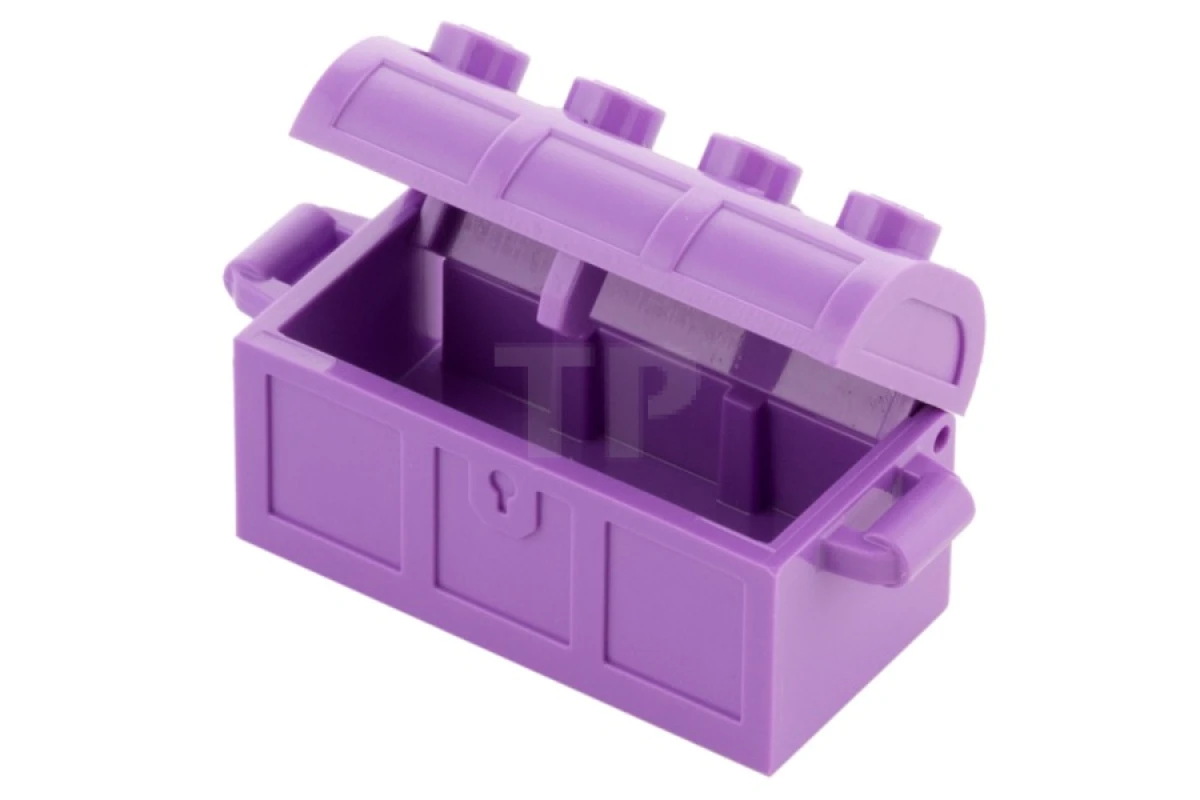 LEGO&reg; 4738ac01 -  - Container, Treasure Chest, Complete Assembly - Thick Hinge, Slots in Back