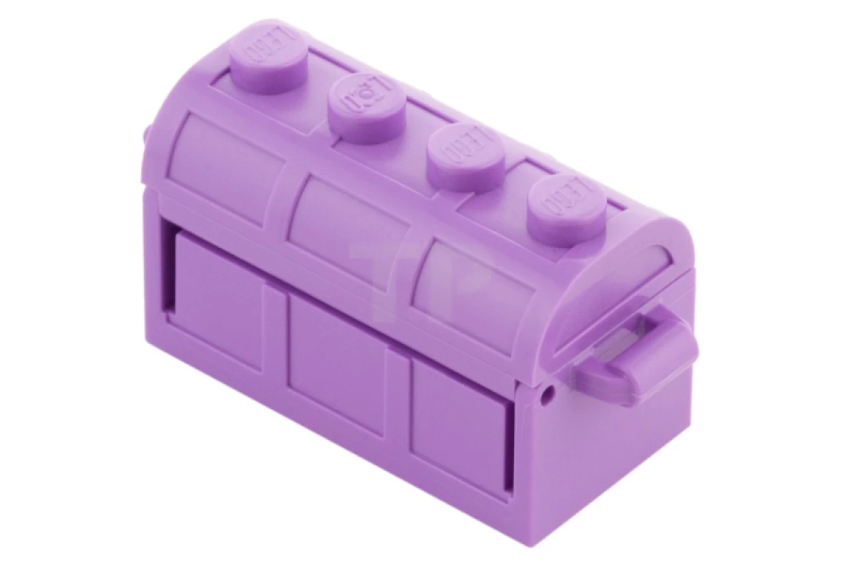 LEGO&reg; 4738ac01 -  - Container, Treasure Chest, Complete Assembly - Thick Hinge, Slots in Back