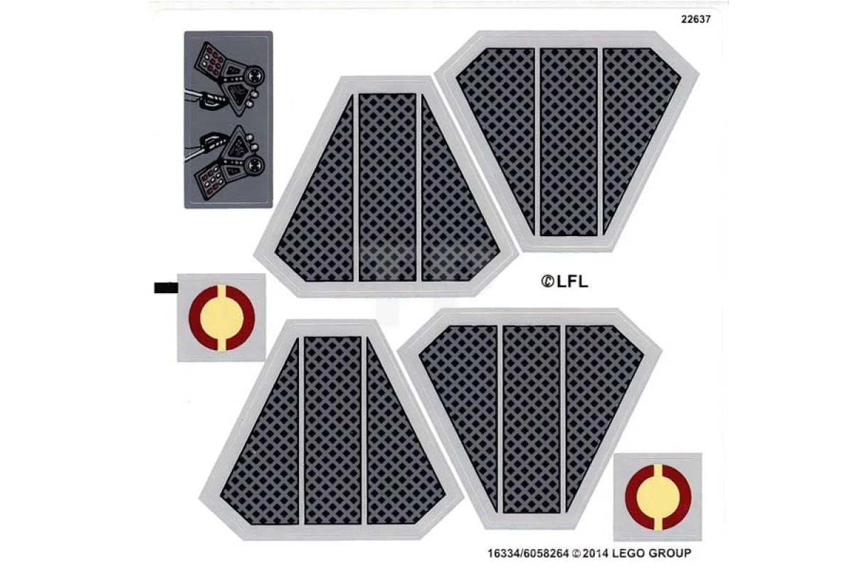 LEGO&reg; 6058264 - Sticker for Set 75038