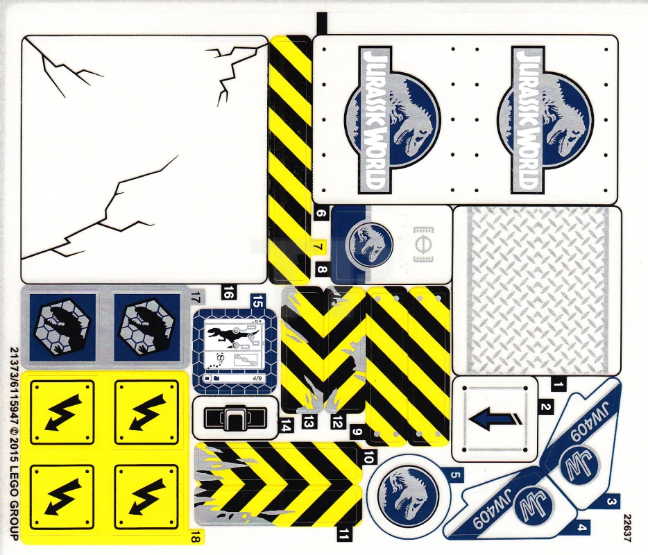 LEGO&reg; 6115947 - Pegatina para Set 75919