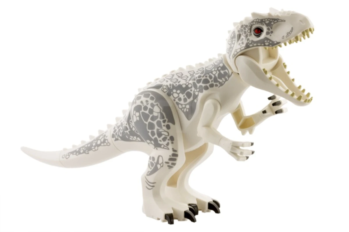 LEGO&reg;  - IndoRex01 - Dino Indominus Rex con garras negras y manchas gris azulado claro - Montaje completo