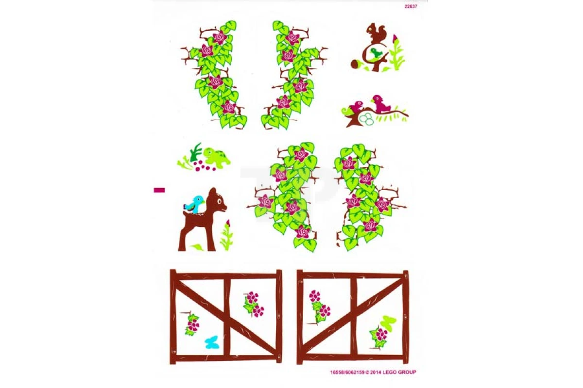 LEGO&reg; 6062159 - Sticker for Set 41054 - Sheet 1