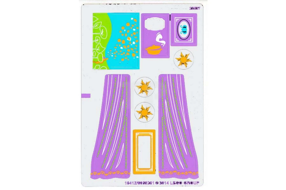 LEGO&reg; 6059281 - Adesivo per il set 41054 - Foglio 2