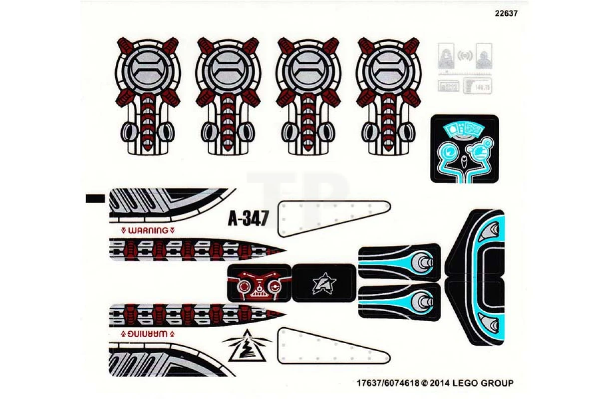 LEGO&reg; 6074618 - Sticker for Set 70164