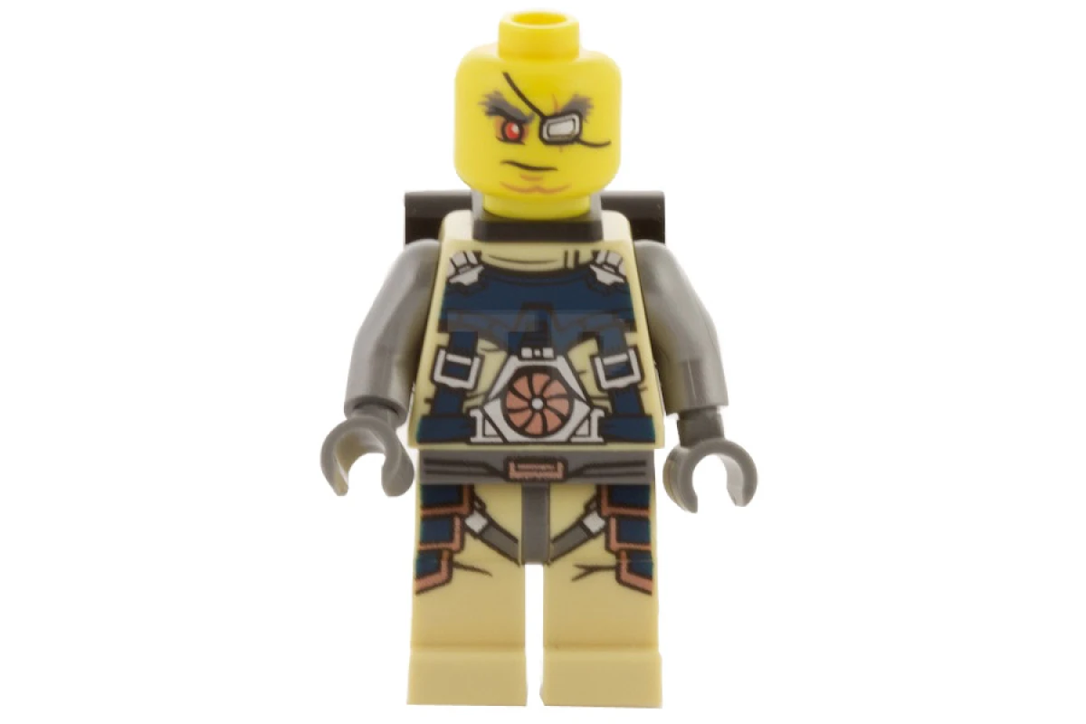 LEGO&reg; uagt008 Psyclone con mochila paracaídas y accesorios