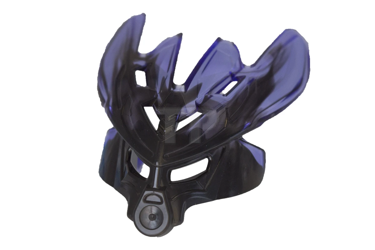 LEGO&reg; 19149pb02 - 6102766 - Bionicle Mask Protector with Marbled Trans-Purple Pattern (Protector Mask of Earth)