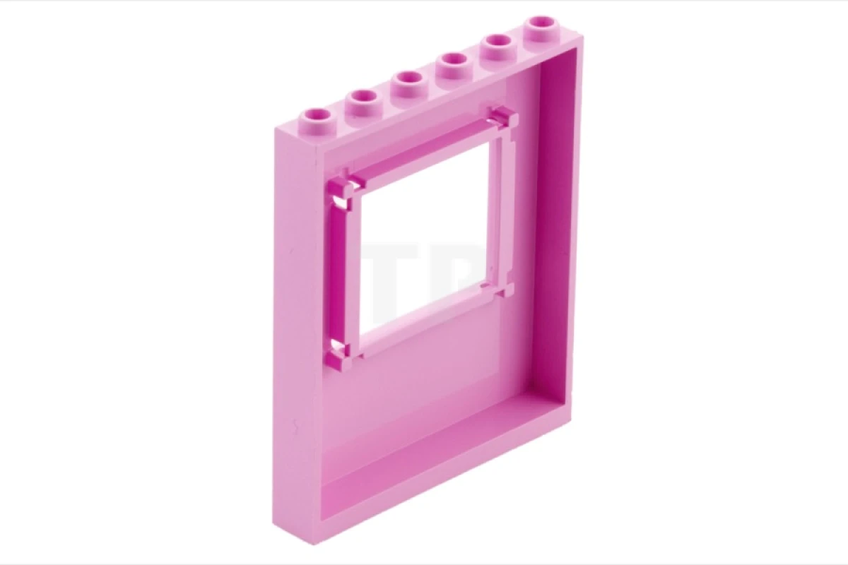 LEGO&reg; 6057890 - 15627pb003 - Panel 1 x 6 x 6 with Window with Roses and Leaves Pattern