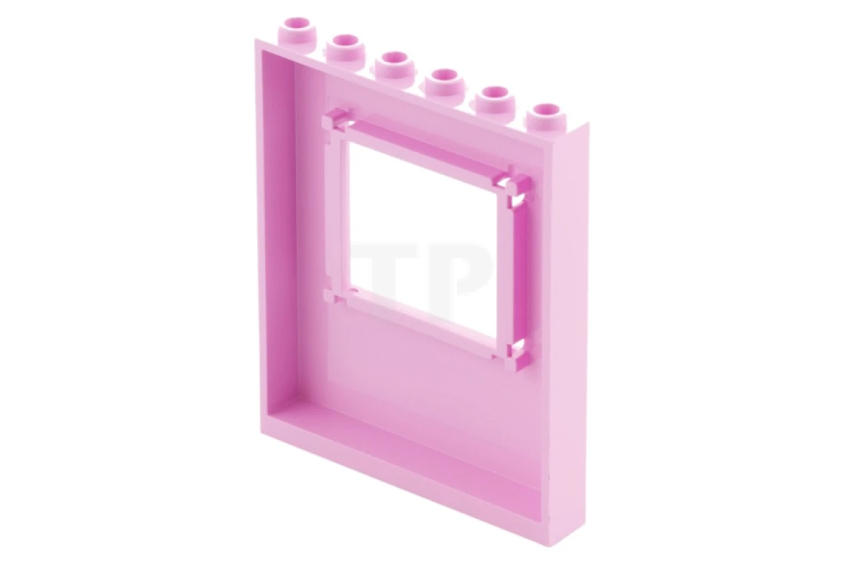 LEGO&reg; 6057890 - 15627pb003 - Panel 1 x 6 x 6 with Window with Roses and Leaves Pattern