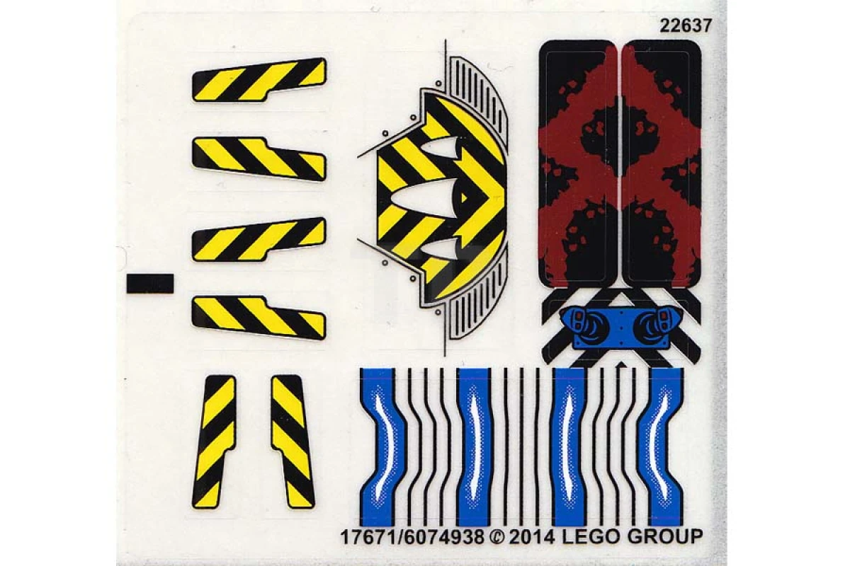 LEGO&reg; 6074938 - Aufkleber für Set 76020