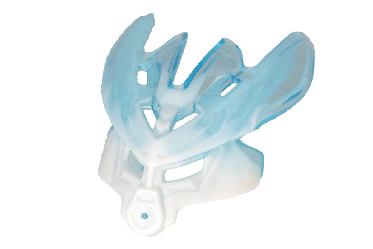 LEGO&reg; 19149pb03 - 6102770 - Bionicle Mask Protector with Marbled Trans-Light Blue Pattern (Protector Mask of Ice)
